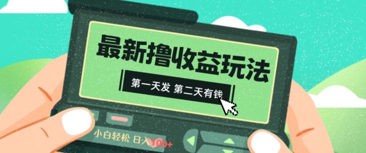 2024最新撸视频收益玩法,第一天发,第二天就有钱
